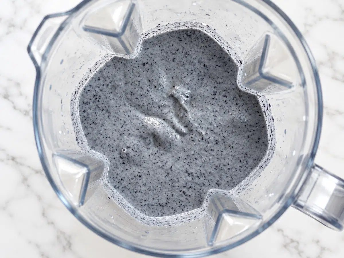 black bean tortillas batter in blender