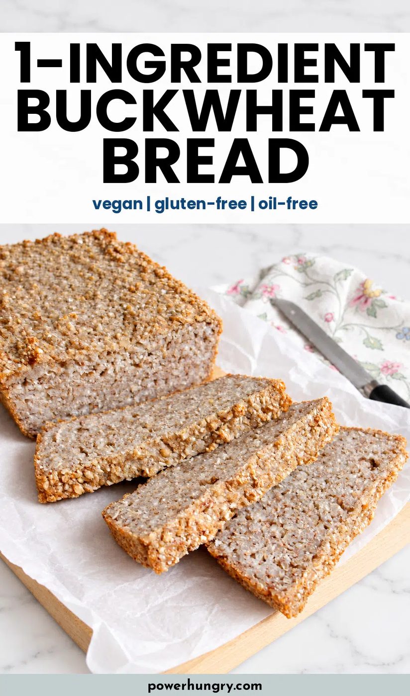 1-ingredient buckwheat bread pinterest pin