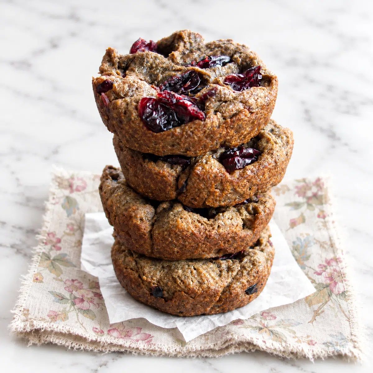stack of chia seed cookie