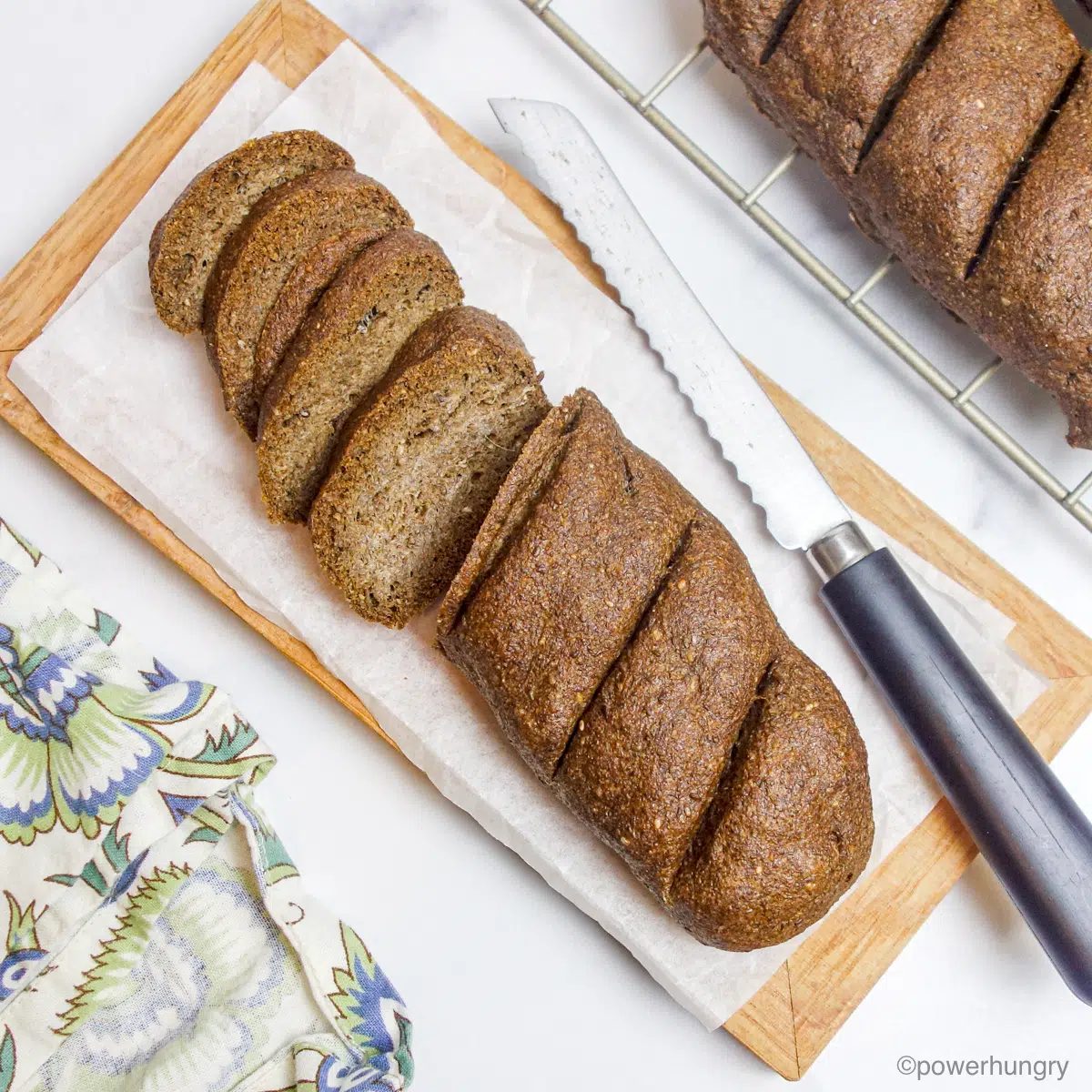 2-Ingredient Chia Seed Bread (Vegan, Gluten-Free)