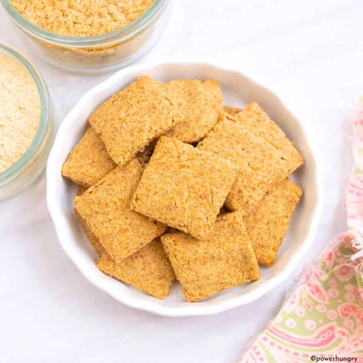 2-Ingredient Chickpea Flour Crackers (High-Protein, No Rolling)