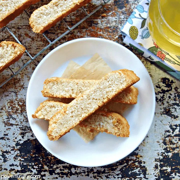 2 Ingredient Coconut Biscotti (Vegan, Oil-Free, GF)