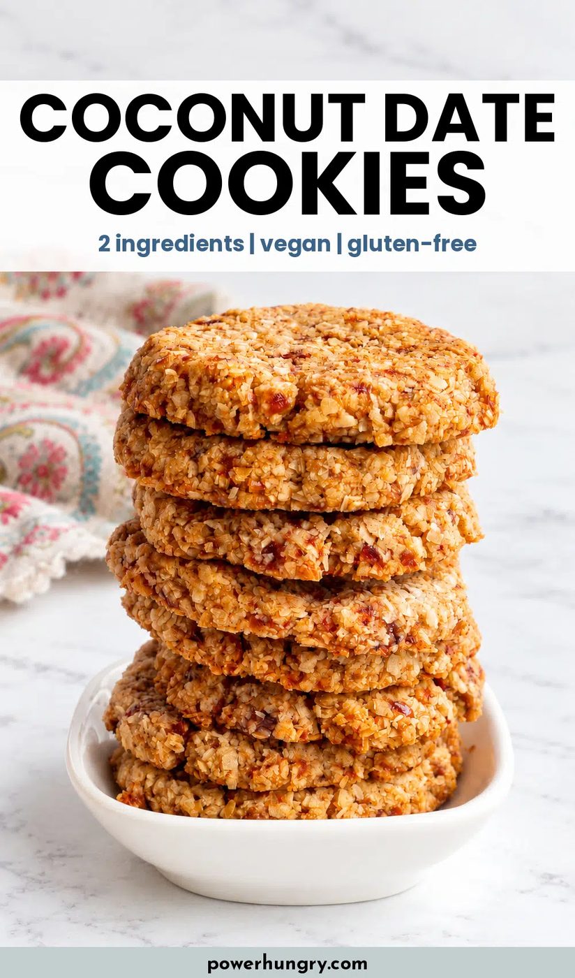 coconut date cookies pinterest pin