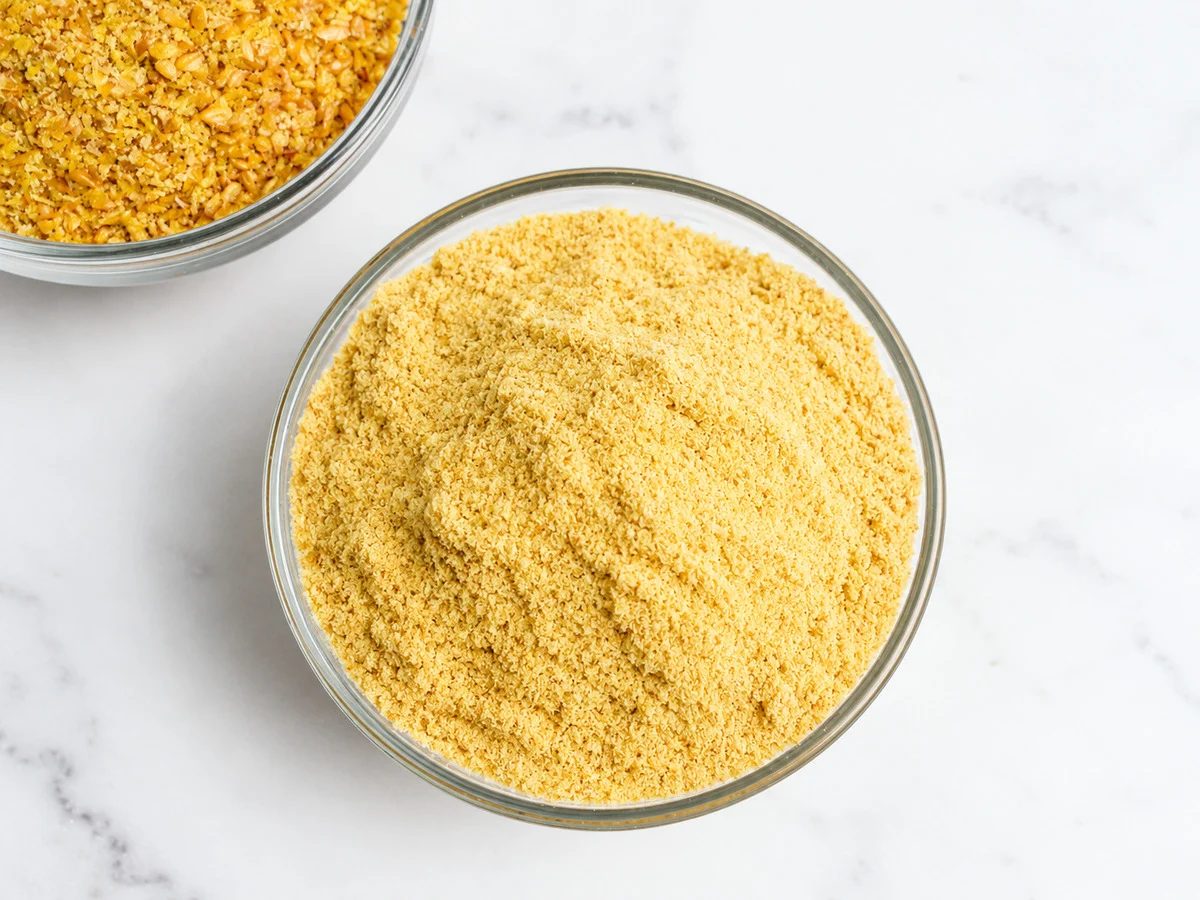 flaxseed bread ground into fine flour