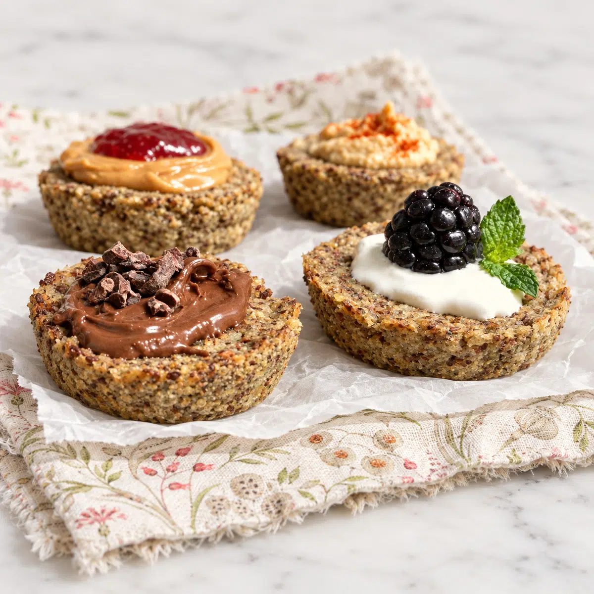 2-Ingredient Quinoa Flax Bread