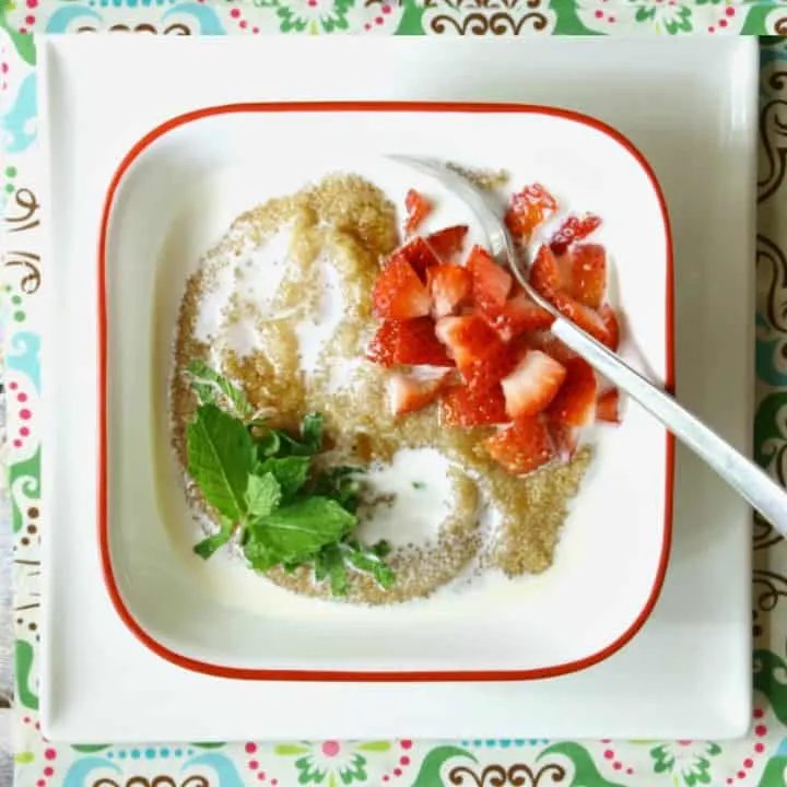 2-Ingredient Vegan Amaranth Porridge (GF, High Protein)