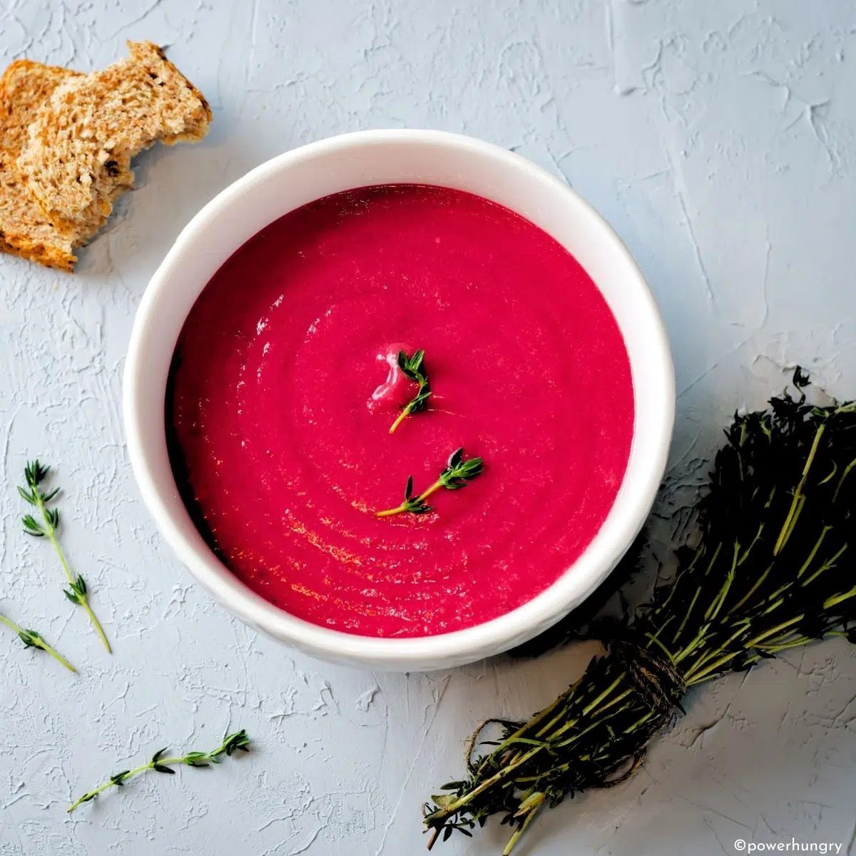 20 Minute Creamy Beet Soup (Vegan, Oil-free, GF)