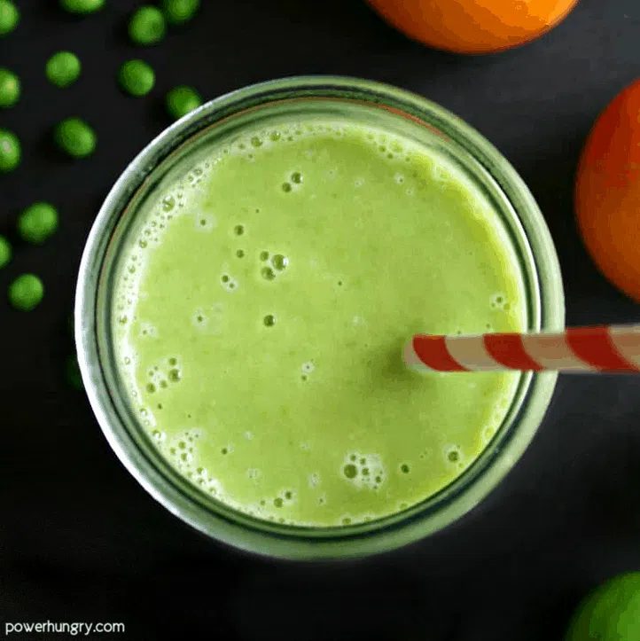 Green Pea Citrus Smoothie {vegan}