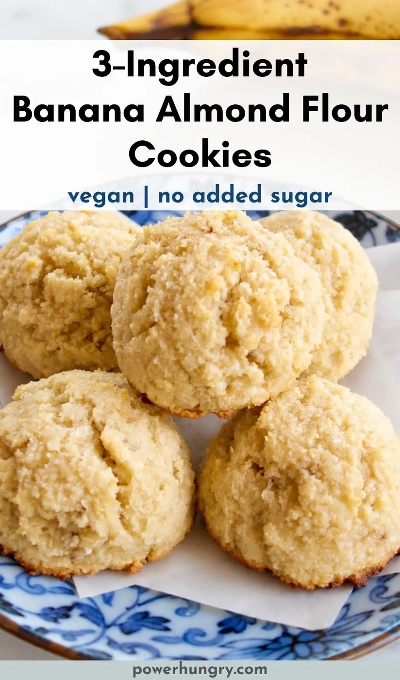 a plate with nourishing banana cookies