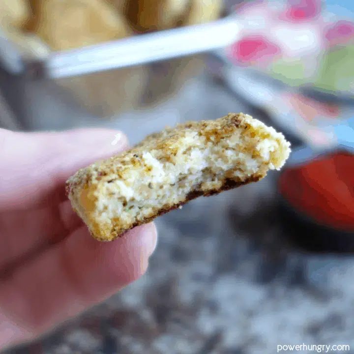 3-ingredient almond flour vegetable nuggets that are vegan, paleo, & have a keto option