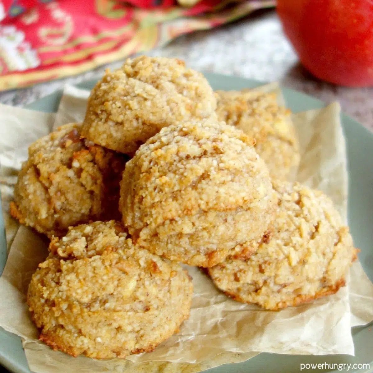 3-Ingredient Apple Almond Flour Cookies