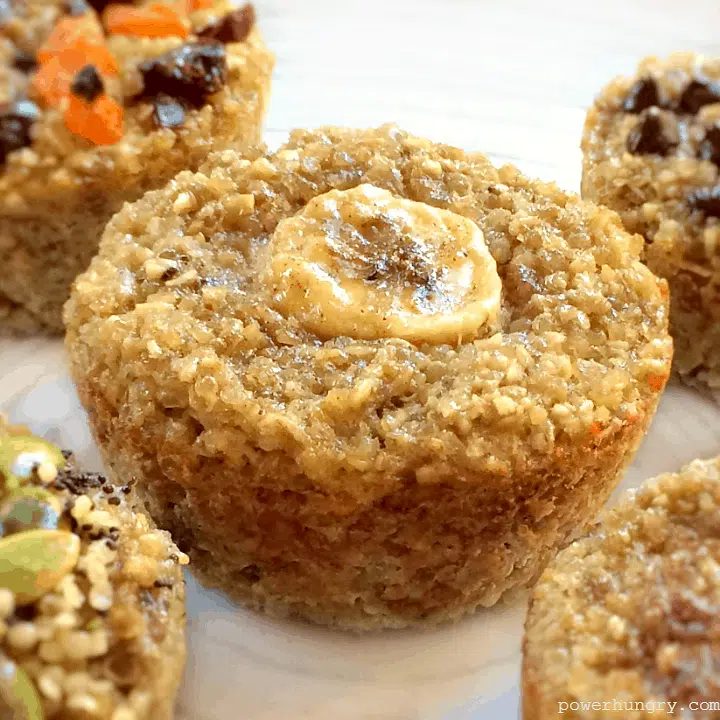 3 Ingredient Banana Quinoa Muffins (Vegan, Oil-free, GF)