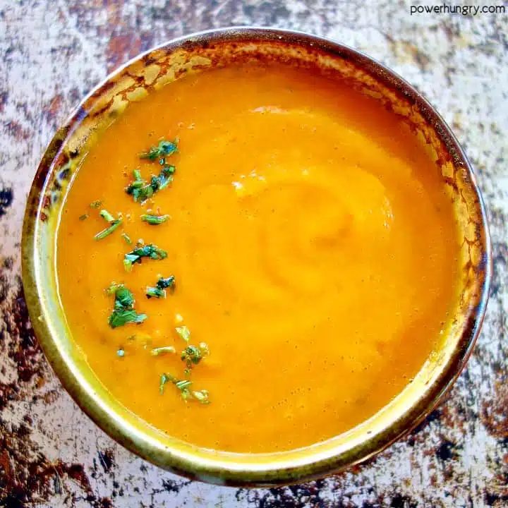 3-Ingredient Carrot Lentil Soup (Vegan)