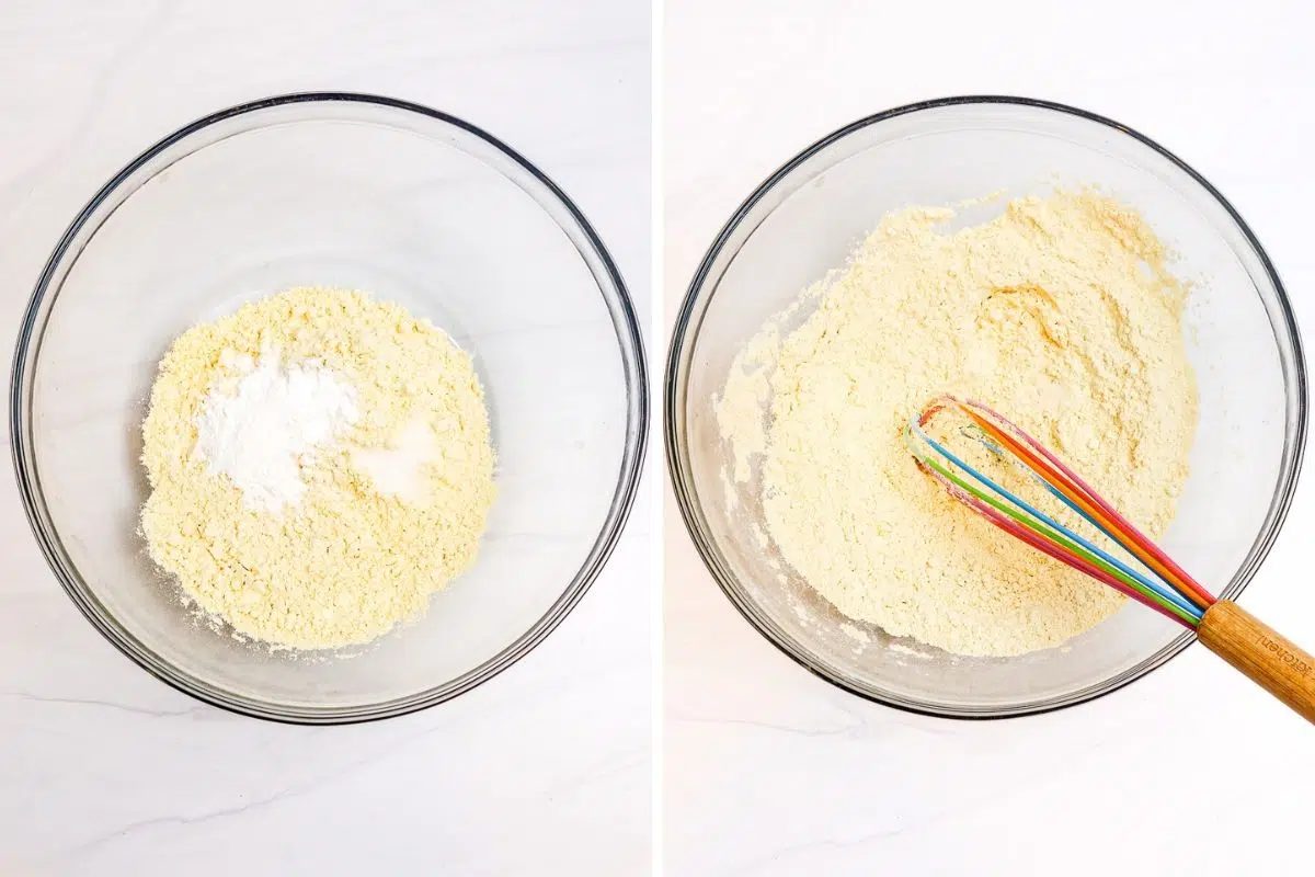 dry ingredient for chickpea flour date muffins