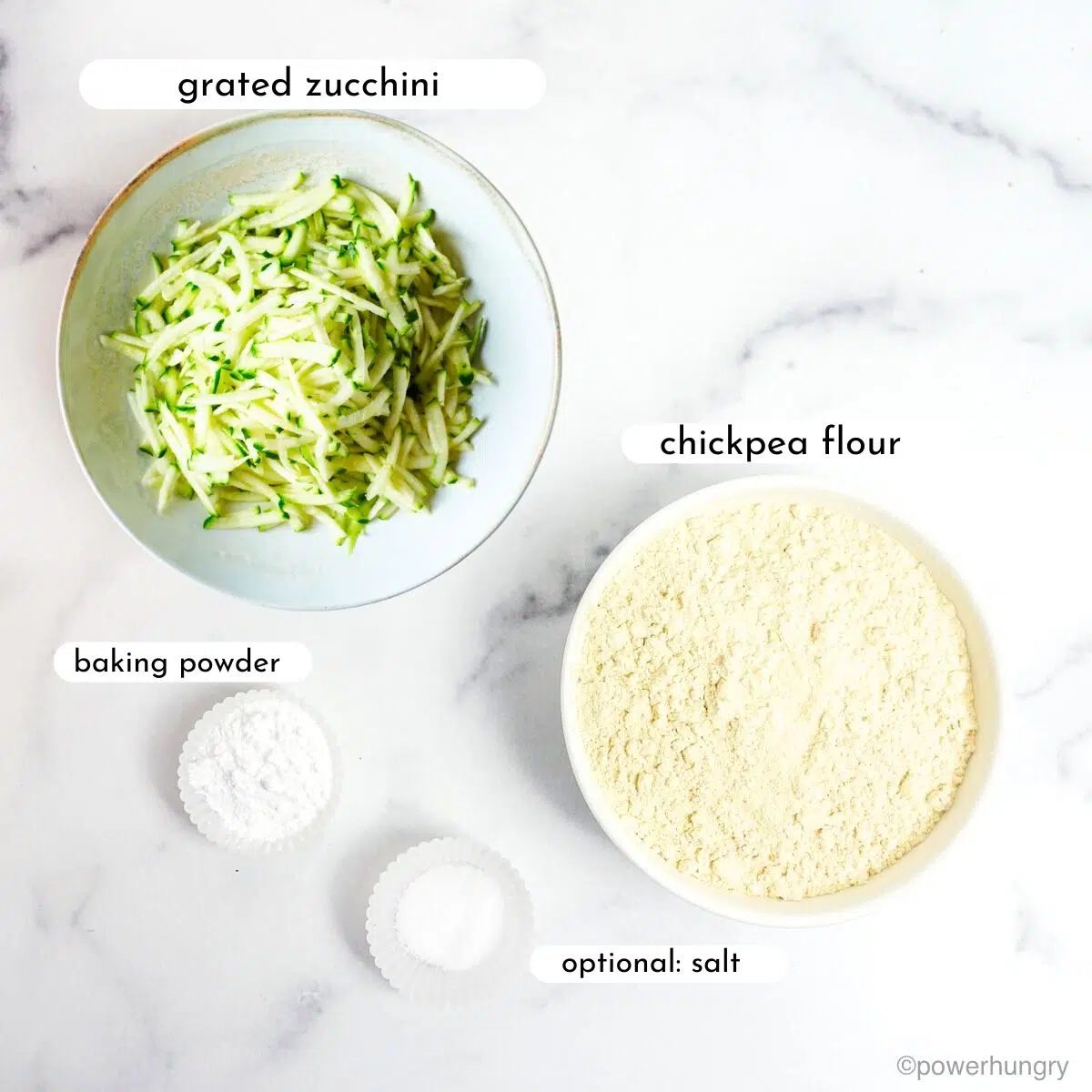zucchini muffin ingredients