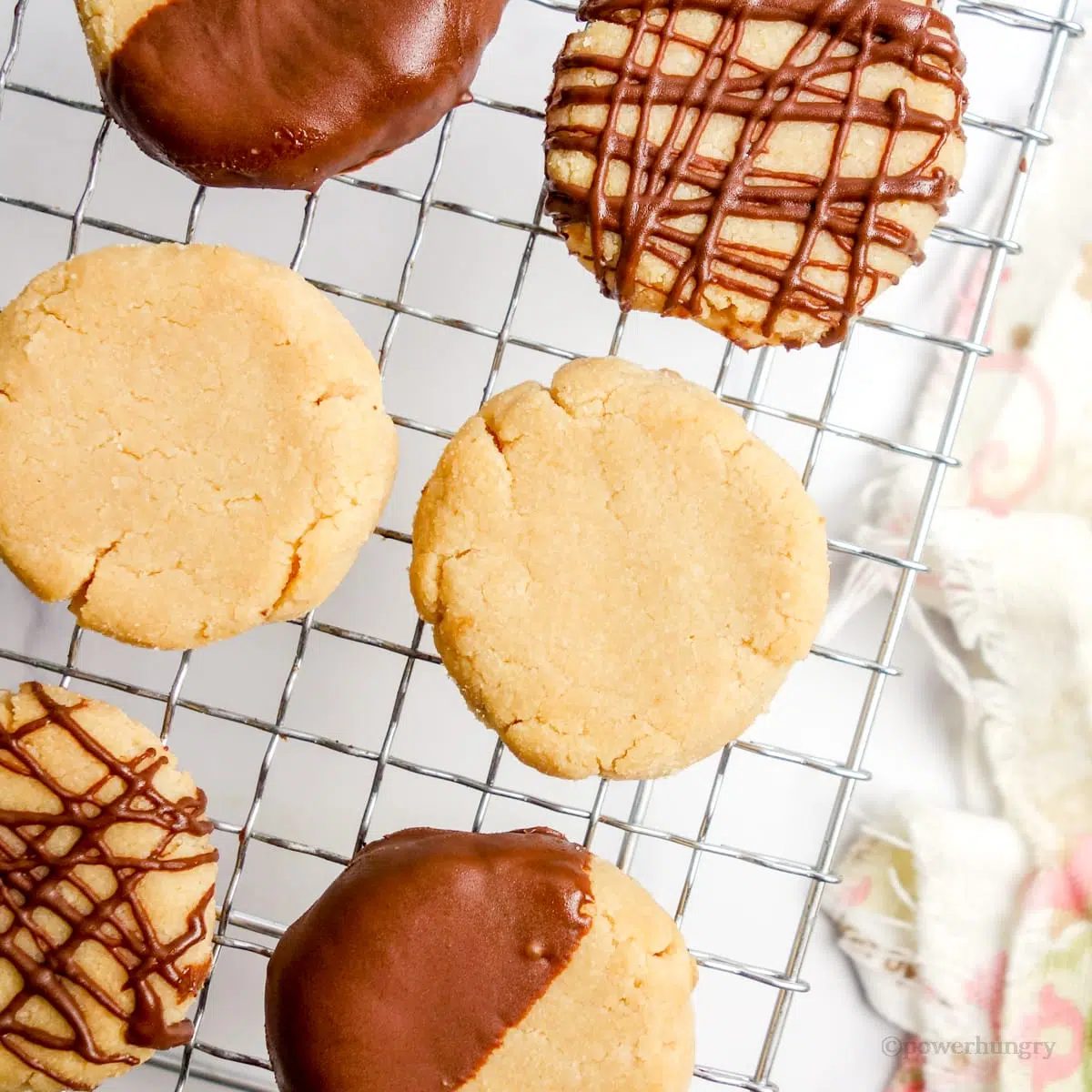 3-Ingredient Coconut Flour Shortbread Cookies (Vegan)