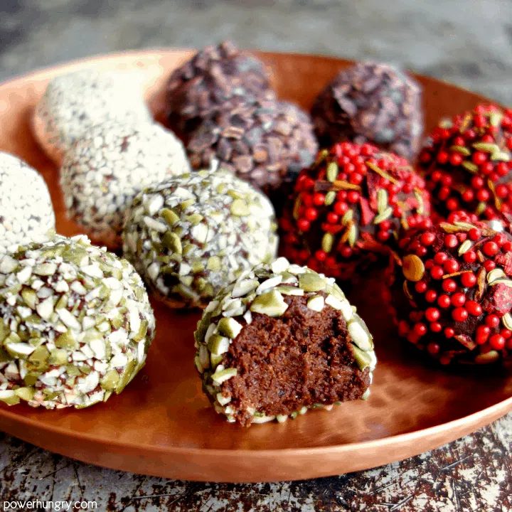 3 Ingredient Chocolate Date Truffles (Vegan, Nut-free)