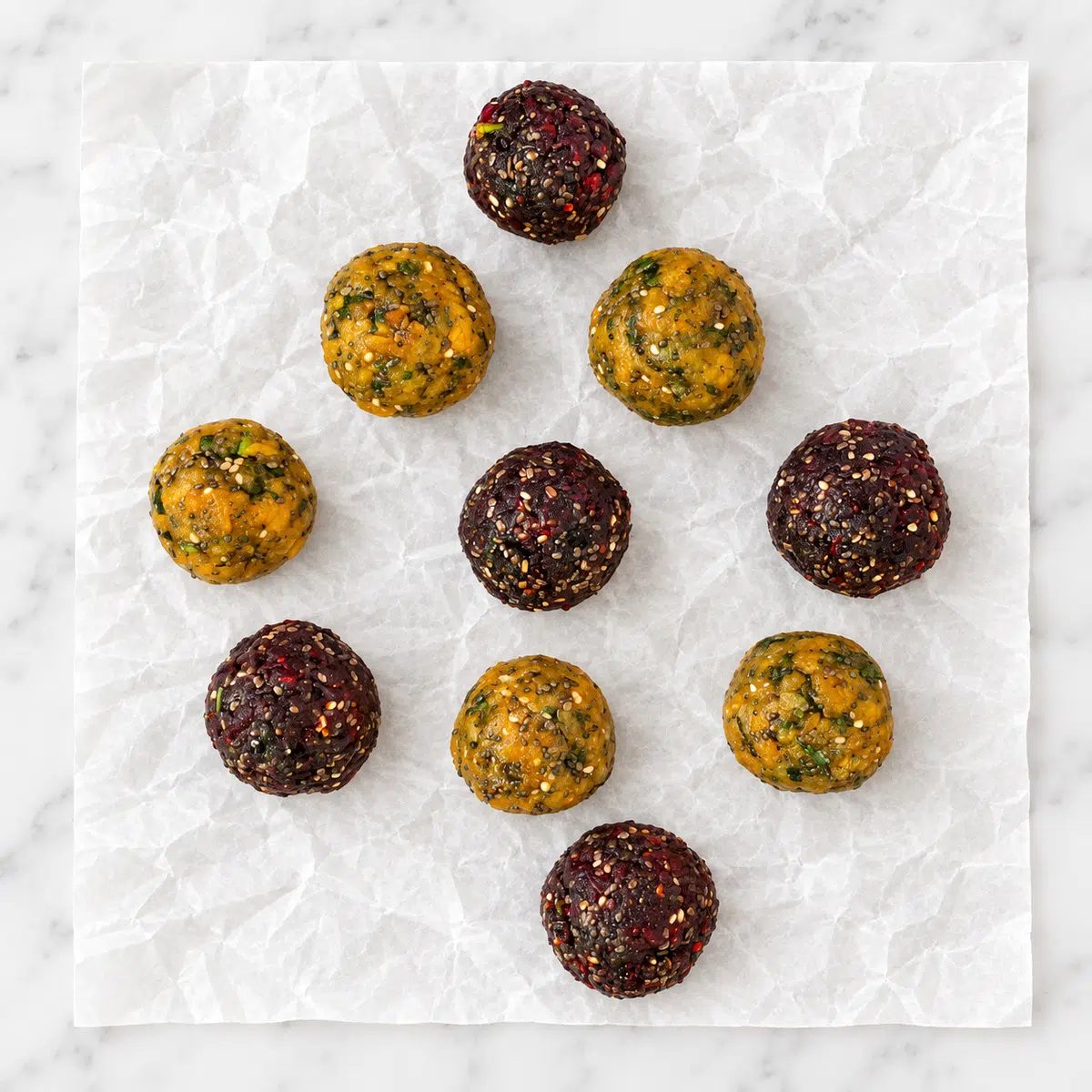 fruit and greens energy bars made into energy balls