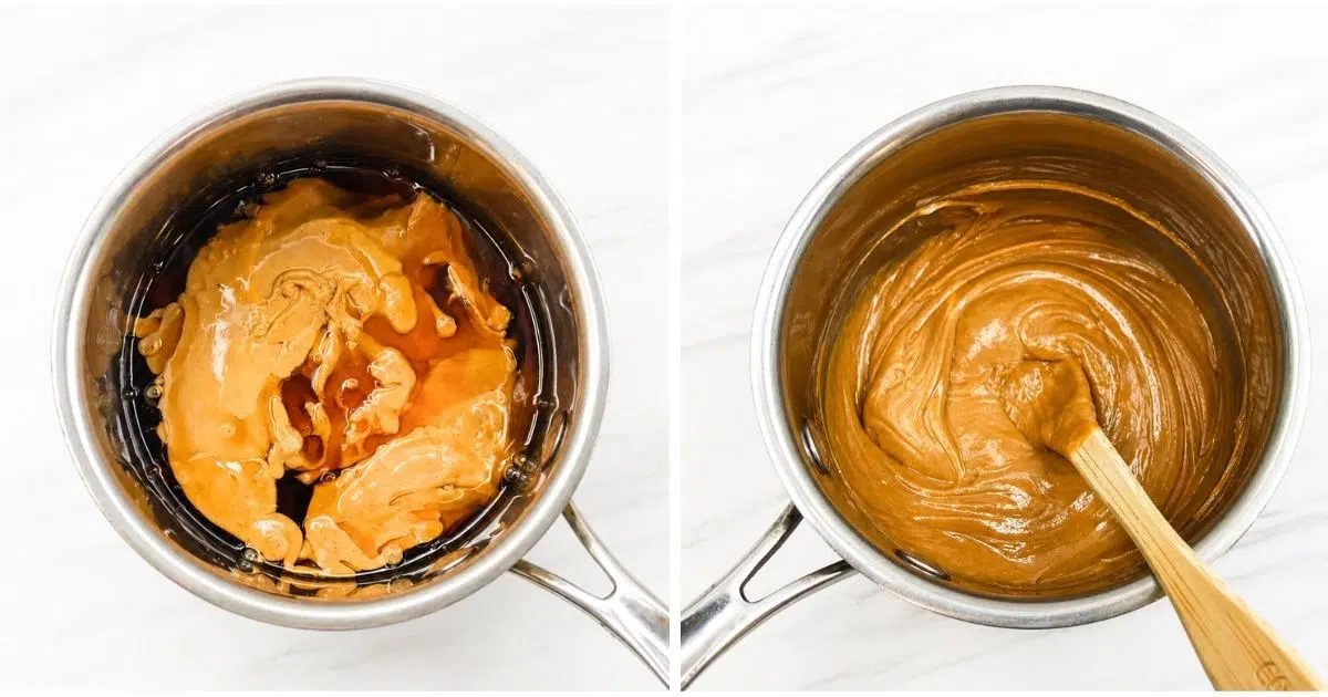 wet ingredients for 3 ingredient no bake protein cookies
