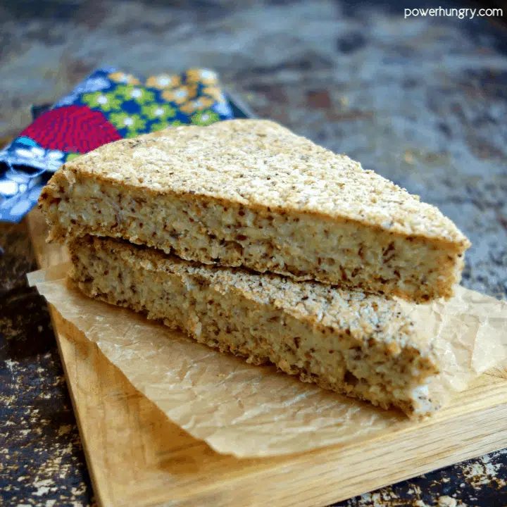 3 Ingredient Oat Flax Skillet Bread (Vegan, Oil-Free, GF)