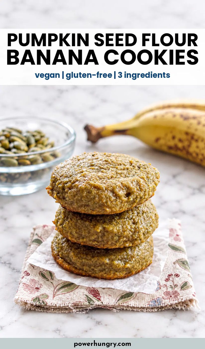 pumpkin seed flour banana cookies pinterest pin