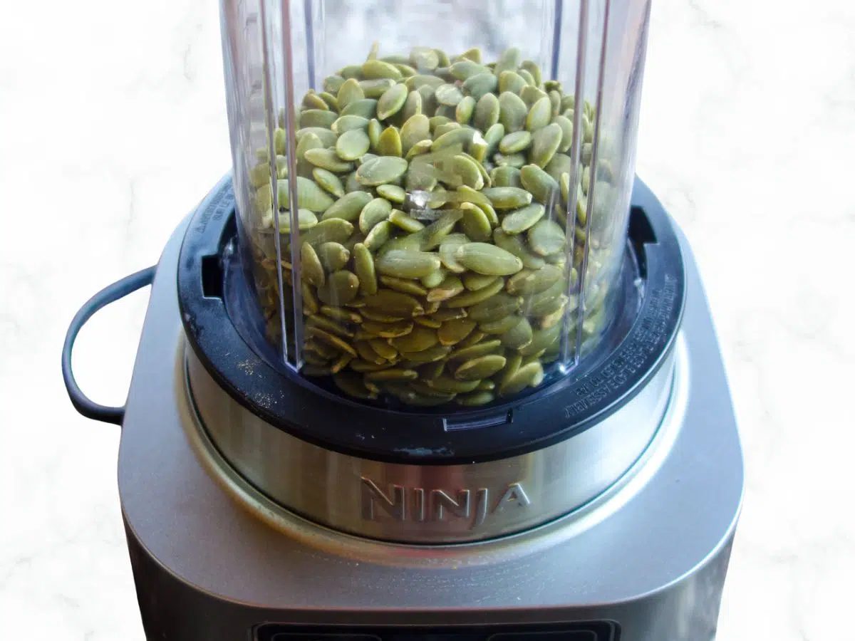 pumpkin seed flour banana cookies grinding seeds