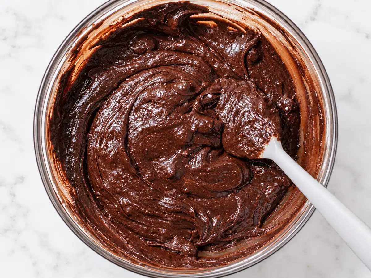 batter for sweet potato brownies