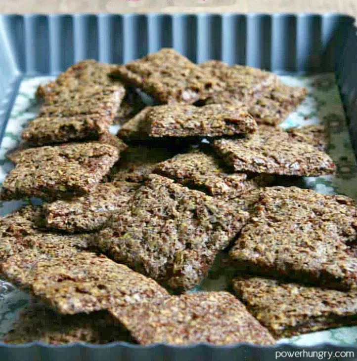 2-Ingredient High Protein Teff Crackers (Gluten-Free, Vegan)