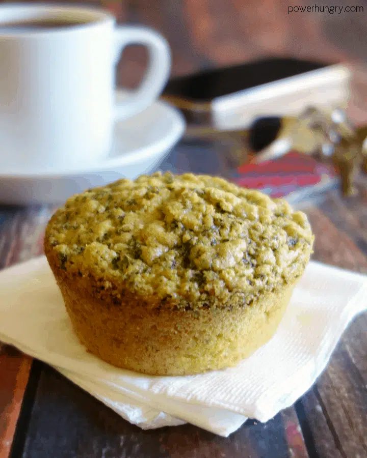 3-Ingredient Vegan Pesto Muffins (Grain-free, Gluten-free)