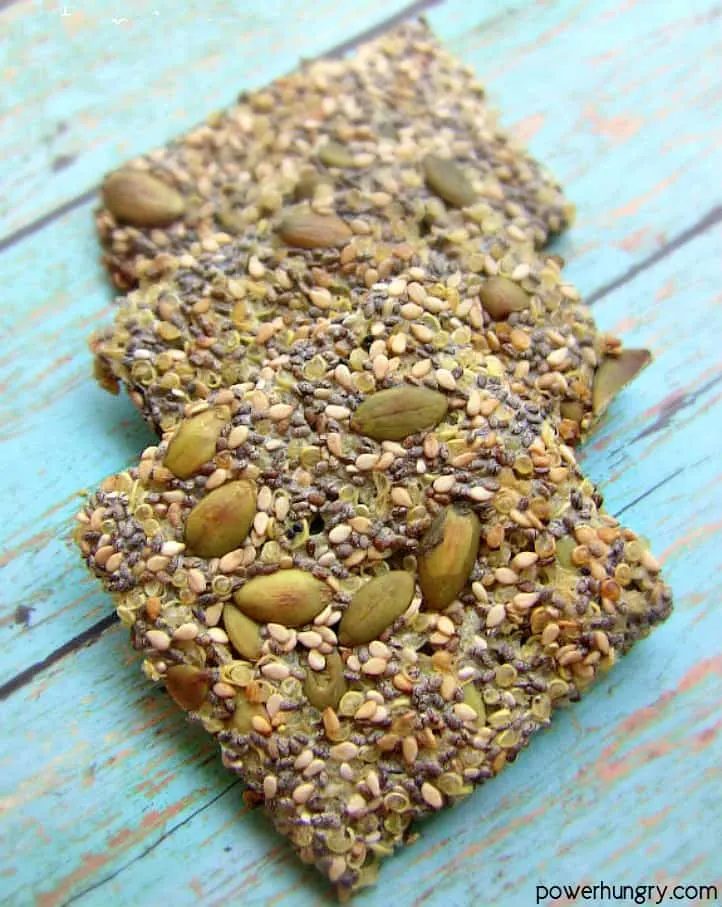Straightforward No-Roll Quinoa Crackers (High Protein)