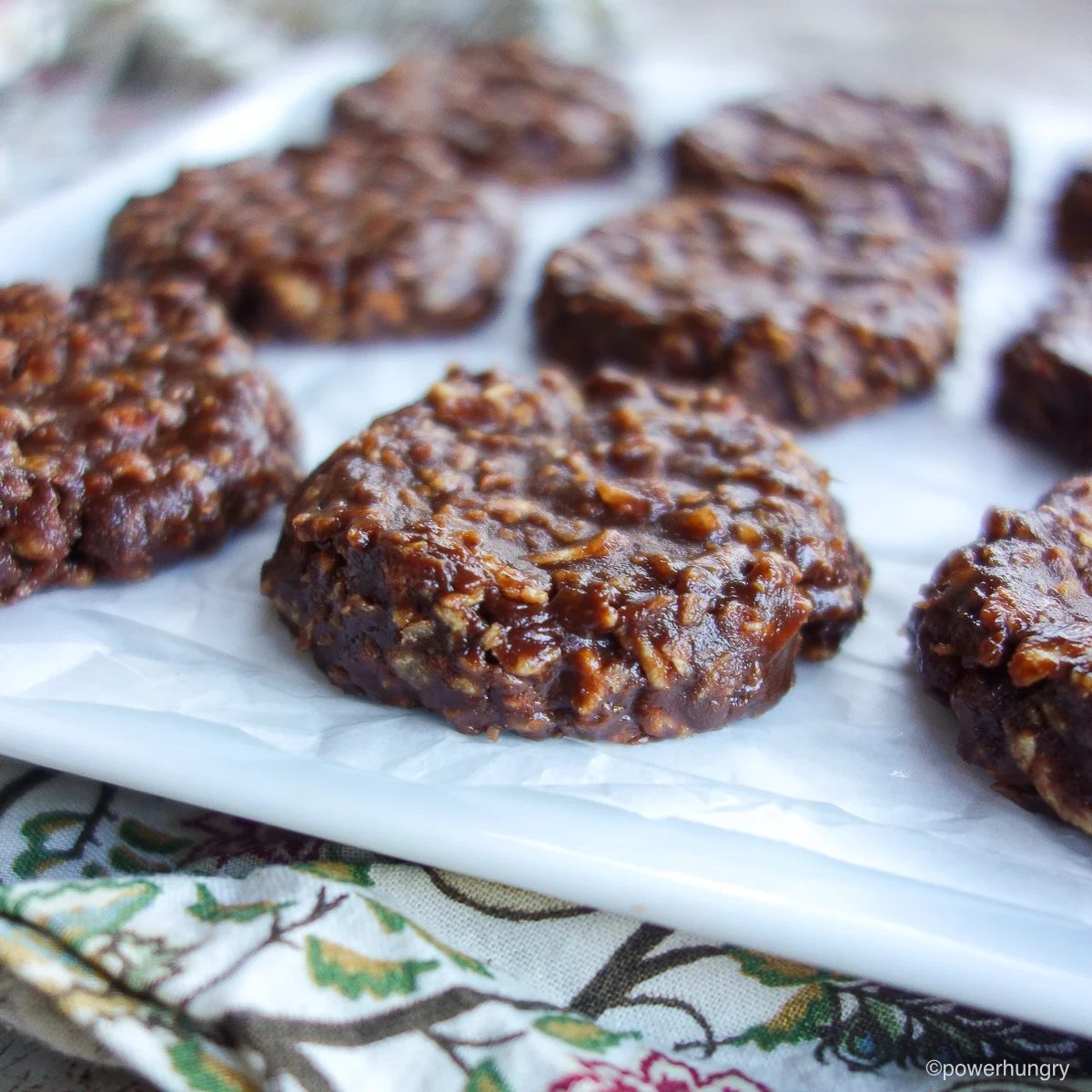 No Bake Chocolate TVP Protein Cookies