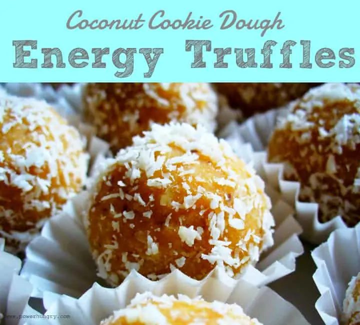 Coconut Cookie Dough Energy Truffles {Vegan, Gluten-Free}