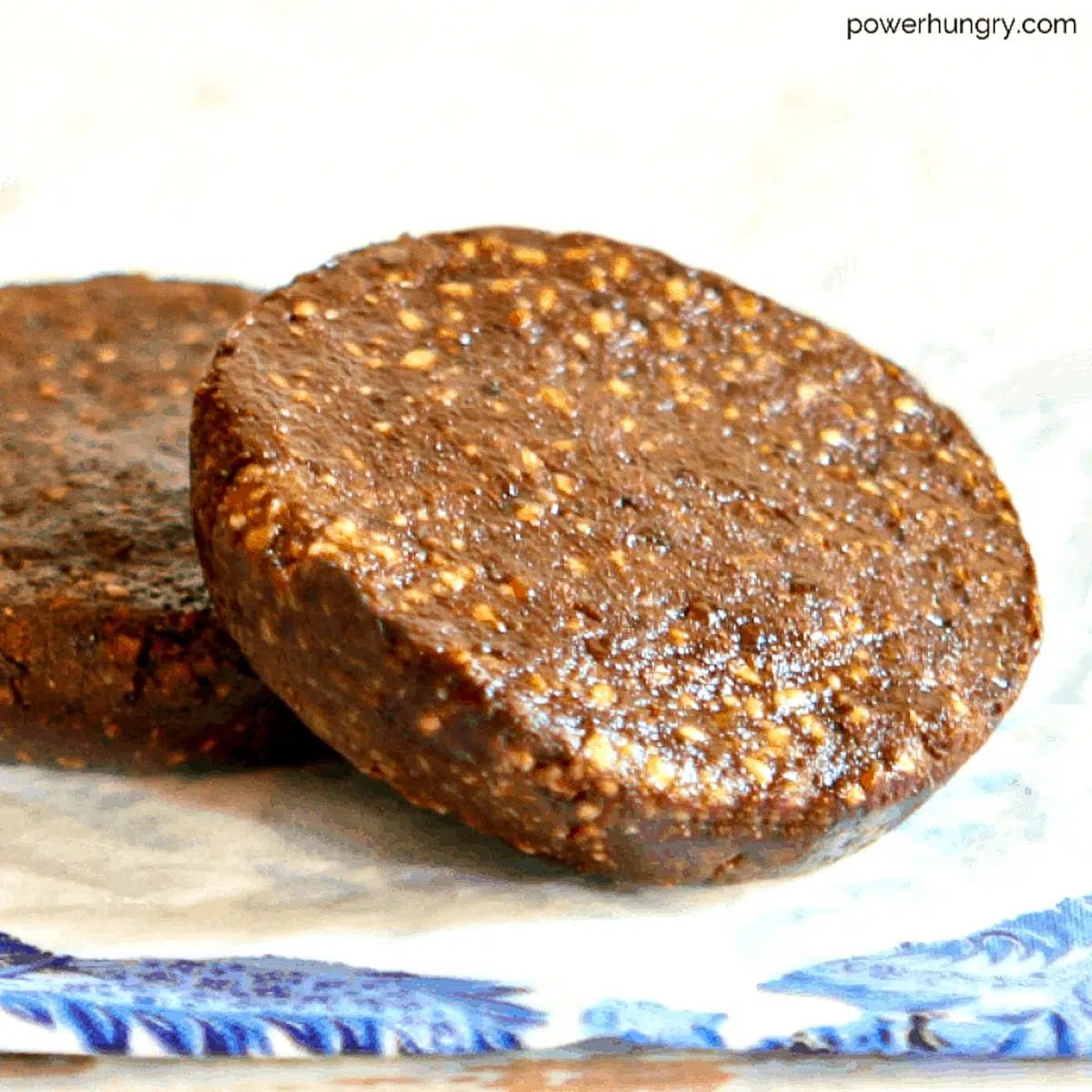 2 No-Bake Chocolate Sunflower Seed Bars , stacked