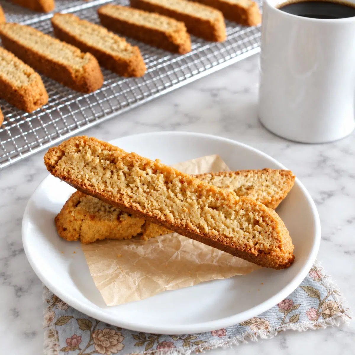 4-Ingredient Vegan Almond Flour Biscotti
