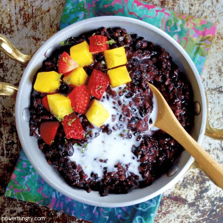 Coconut Black Rice Pudding (GF, V)