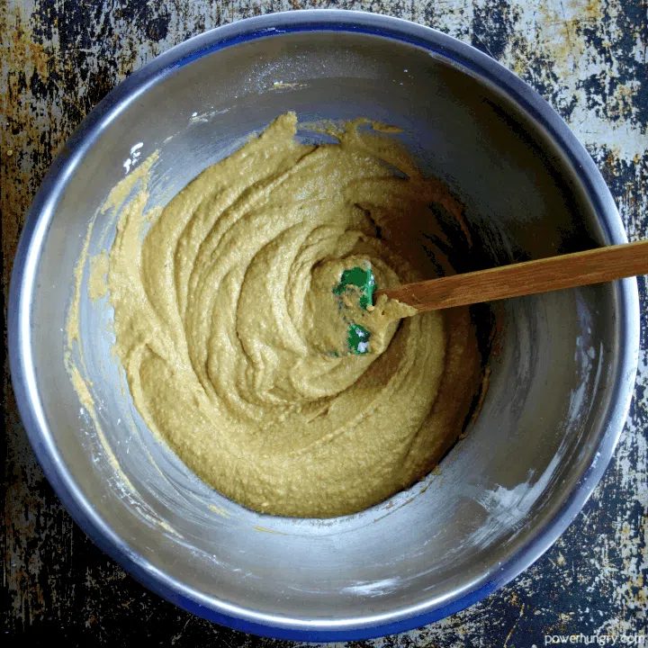bowl ful of lentil bread batter