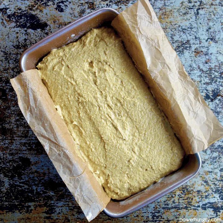 unbaked loaf of lentil bread