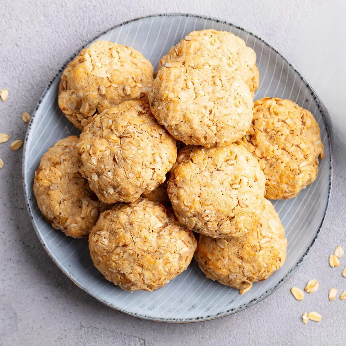 Almond Butter Oat Cookies (3 Ingredients)