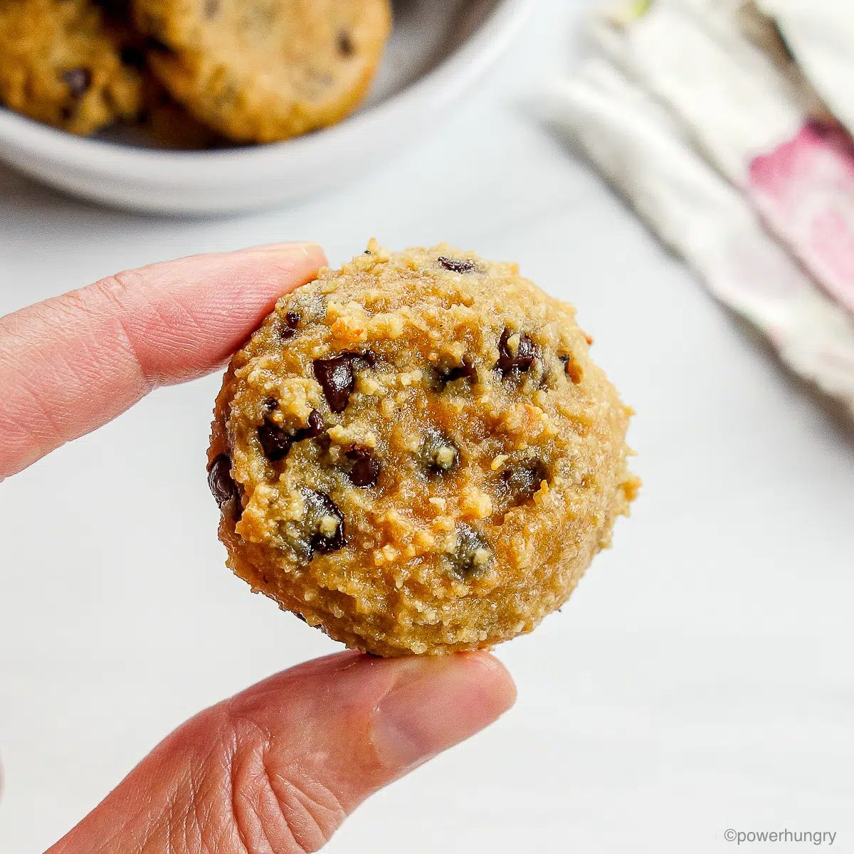 a single alond flour protein cookie