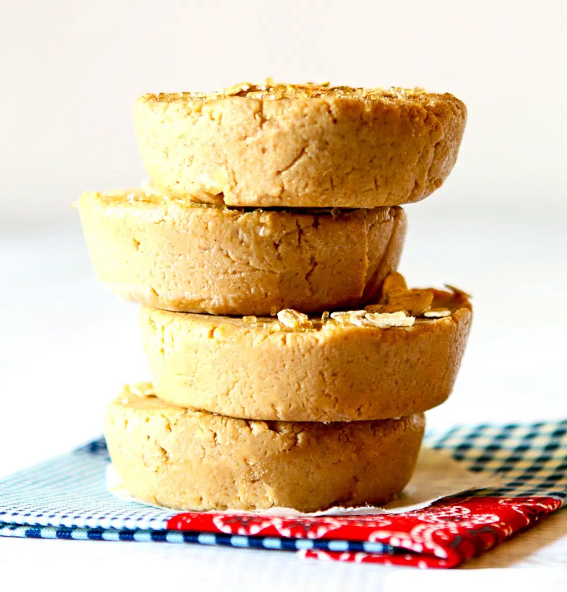 stack of 4 apple protein bars
