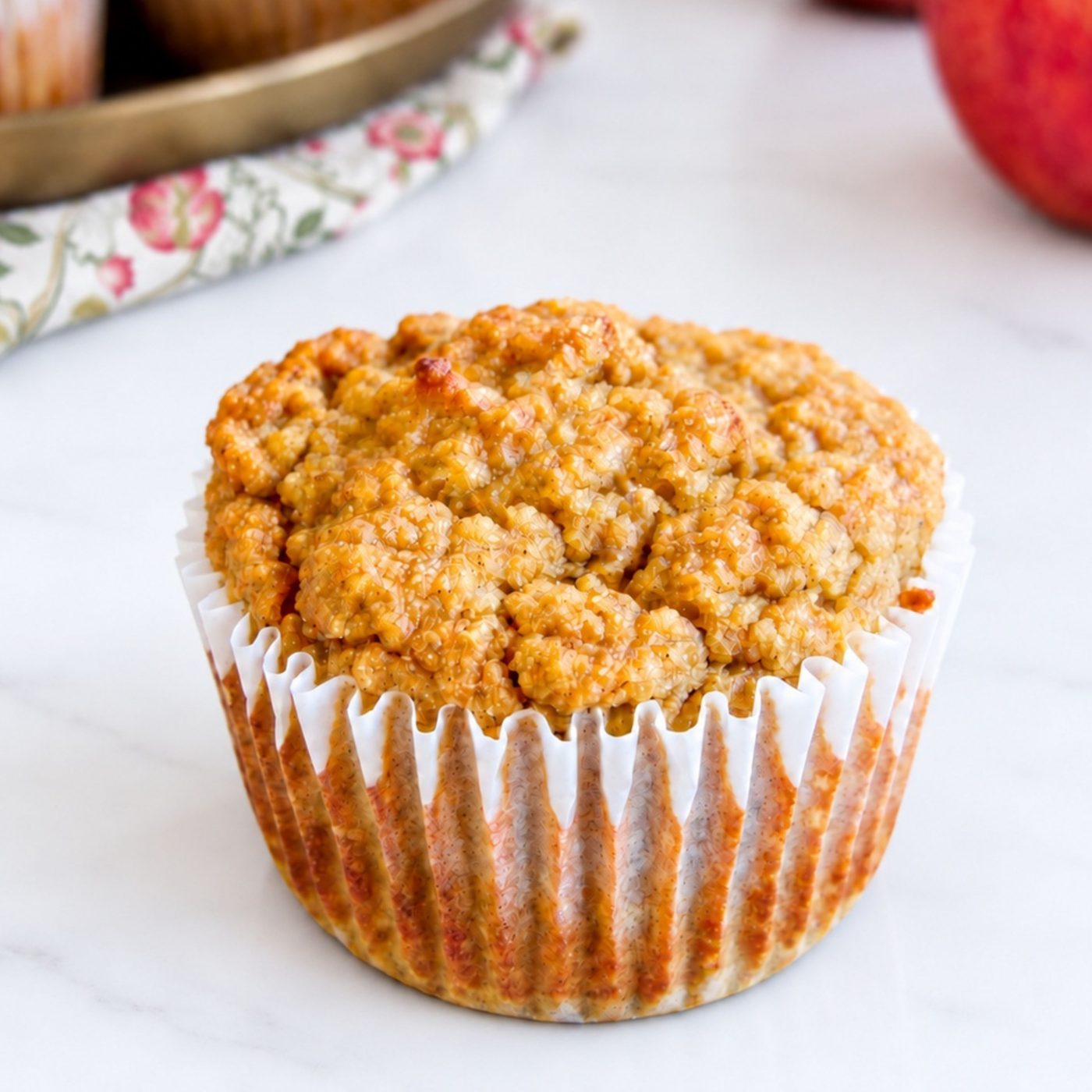 applesauce chickpea flour muffin solo