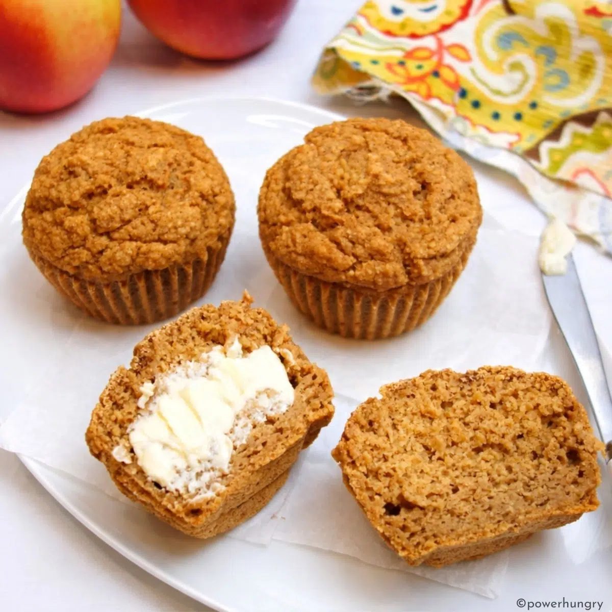 Applesauce Oat Flour Muffins (Vegan, Oil-Free, Gluten-Free)