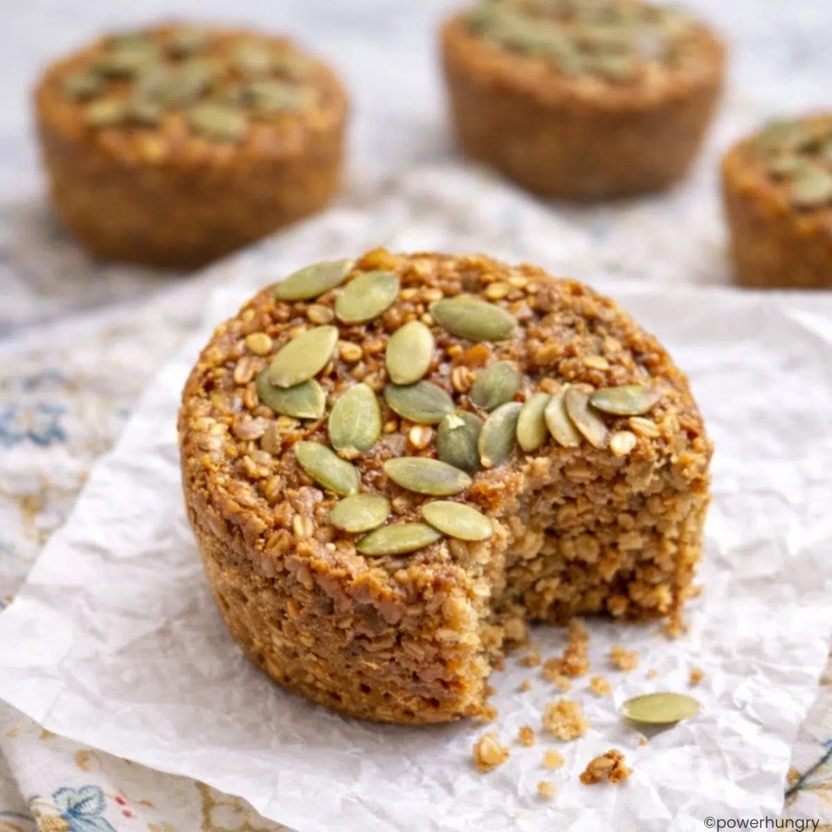 Pumpkin Steel Cut Oats Muffins (Vegan)