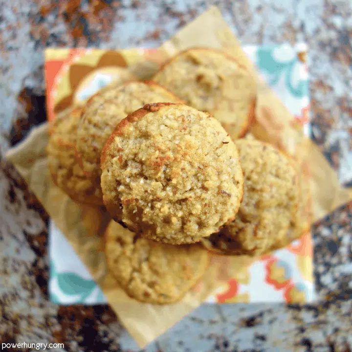 Vegan Banana Almond Flour Mini Muffins (Oil-free, Grain-free)