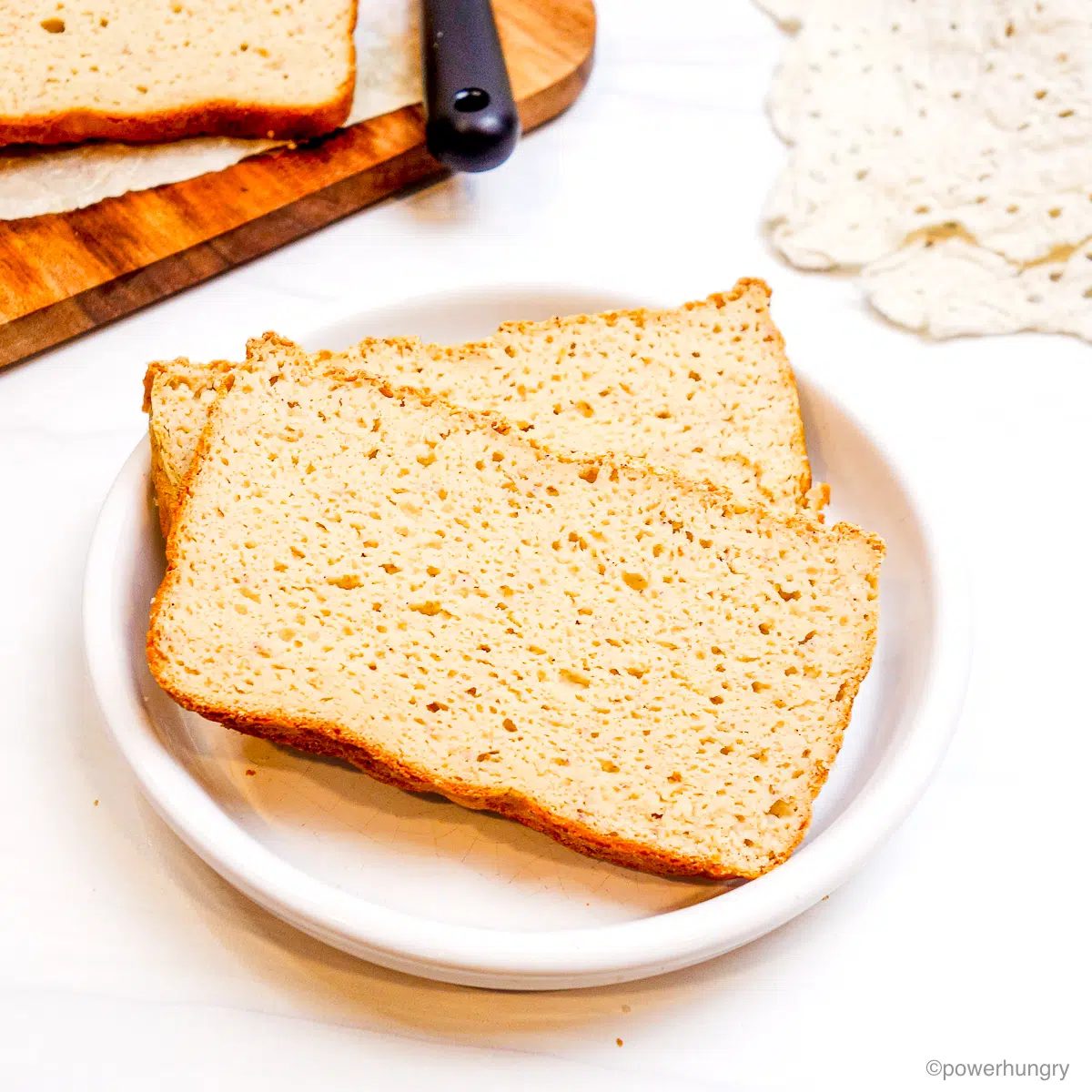 2 slices of millet bean protein bread