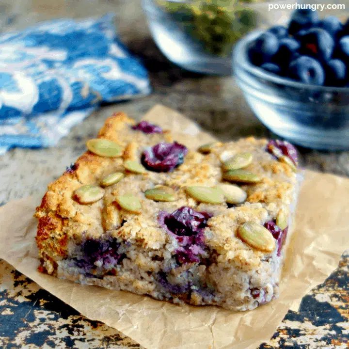 Grain-Free Blueberry Baked Porridge (Vegan)