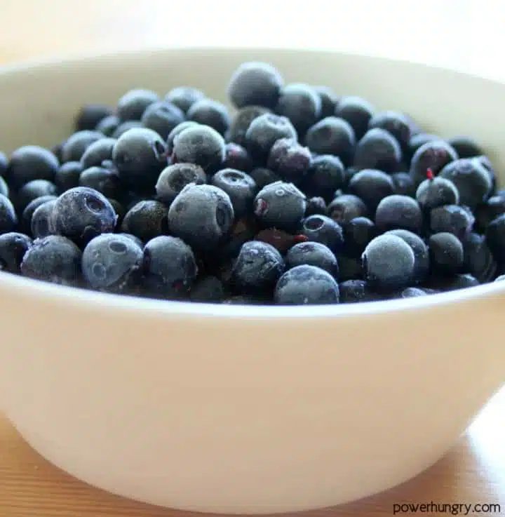 white bowl filled with fresh blueberries