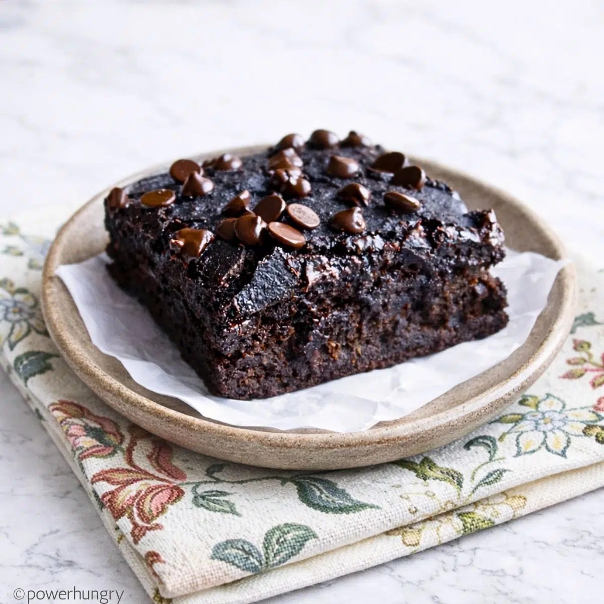 breafast brownie on a small plate
