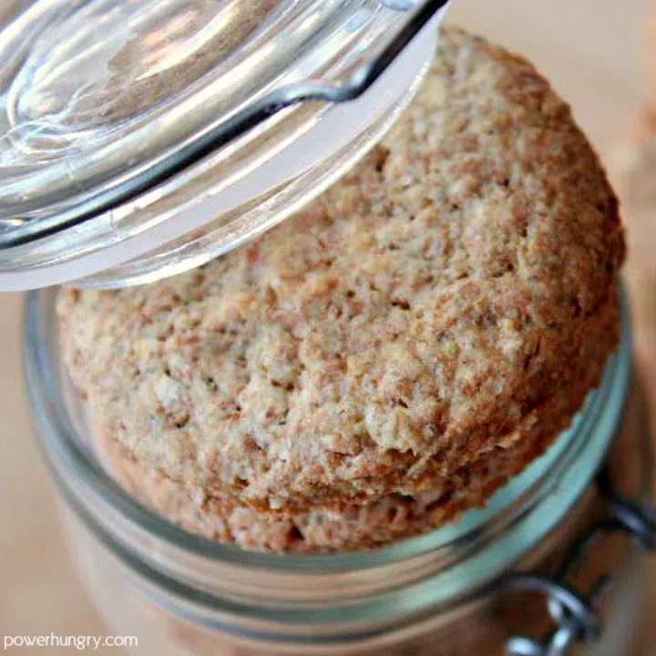 buckwheat almond cookies viewed from above