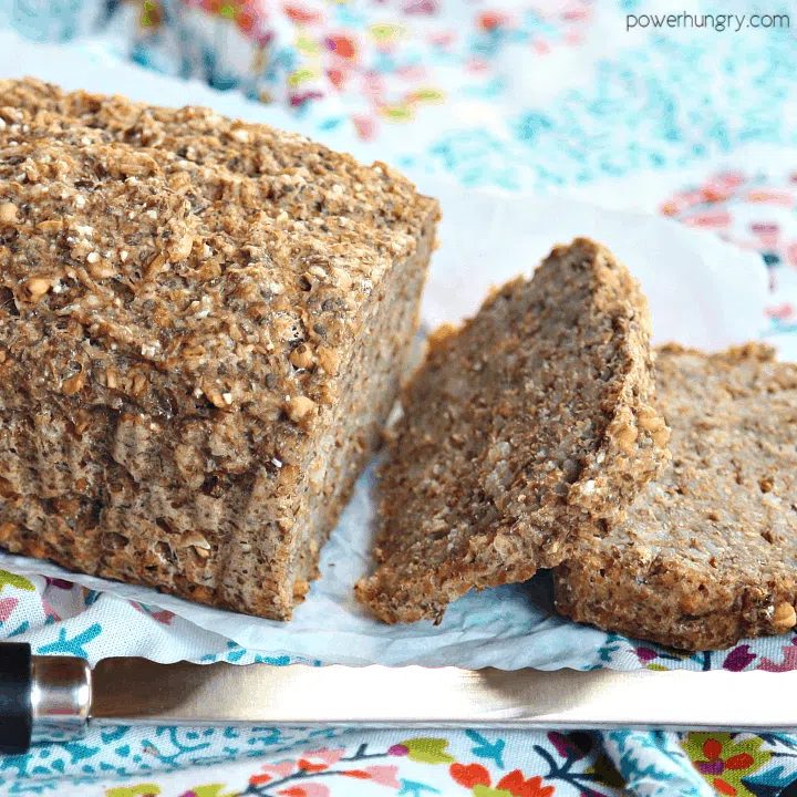 4-Ingredient Buckwheat Flax Chia Bread (Vegan, GF, Oil-free)
